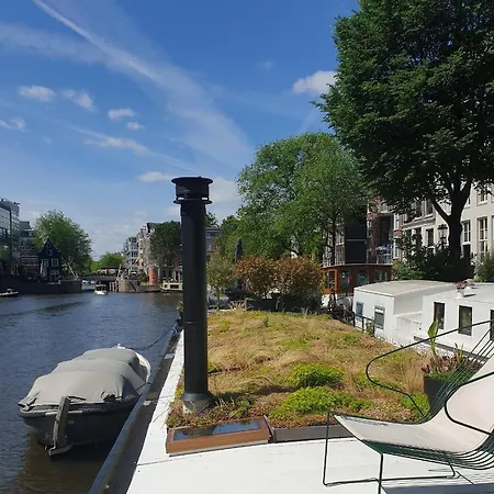 Úszó hotel Luxurious 110m² 3br Houseboat In Centre! Amszterdam